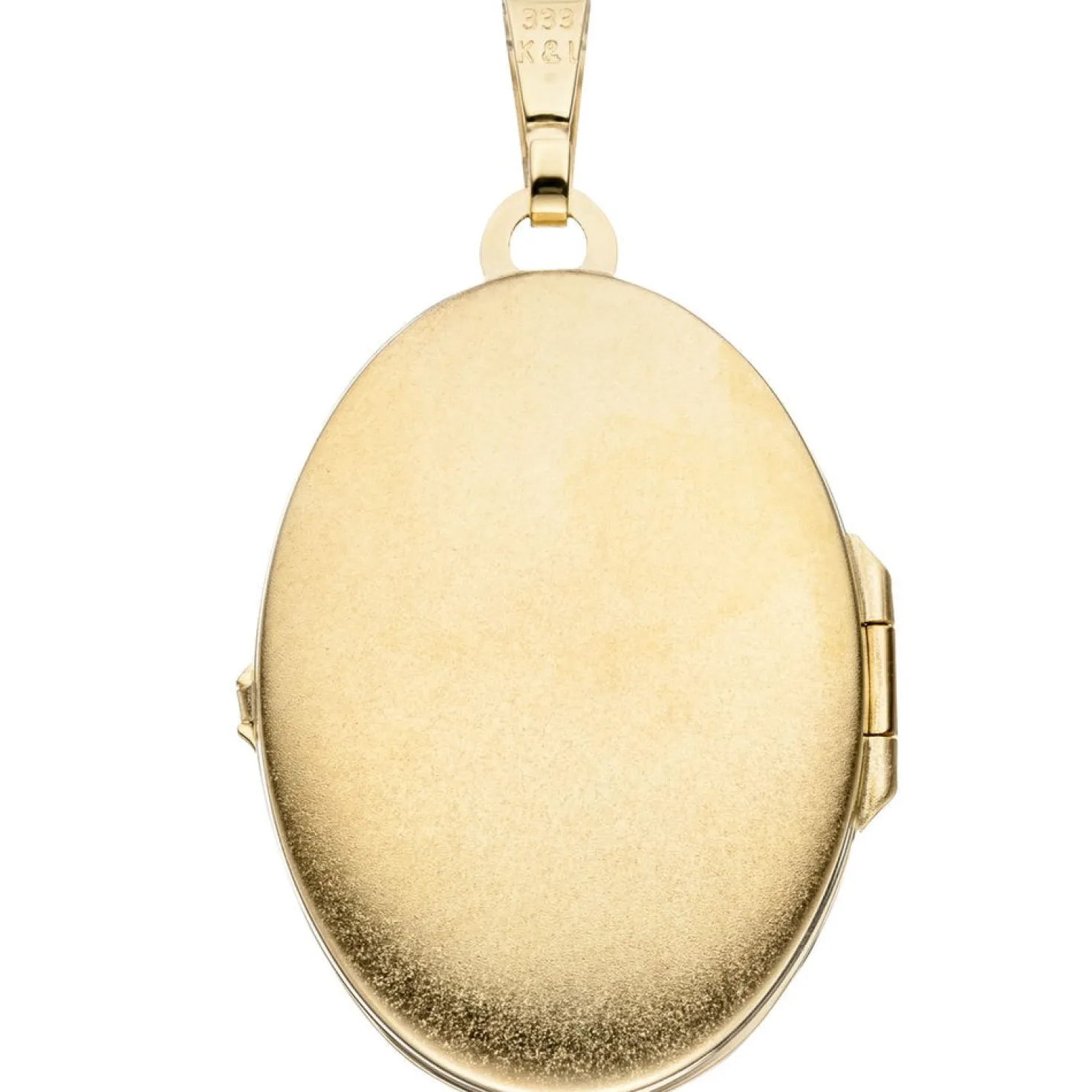 Medaillon Anhänger 21,4x30,9mm aus 333 Gold Gelbgold teilmattiert Damen