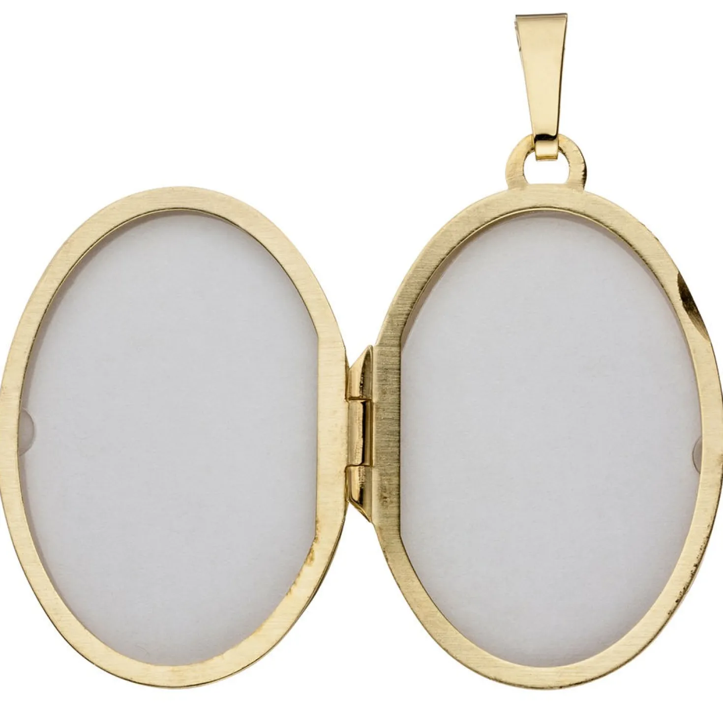 Medaillon Anhänger 21,4x30,9mm aus 333 Gold Gelbgold teilmattiert Damen
