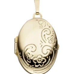 Medaillon Anhänger 21,6x27,3mm zum Öffnen aus 333 Gold Gelbgold Goldmedaillon