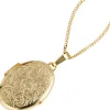 Medaillon Anhänger 24,1x33,8mm zum Öffnen 333 Gelbgold Oberfläche eingraviert
