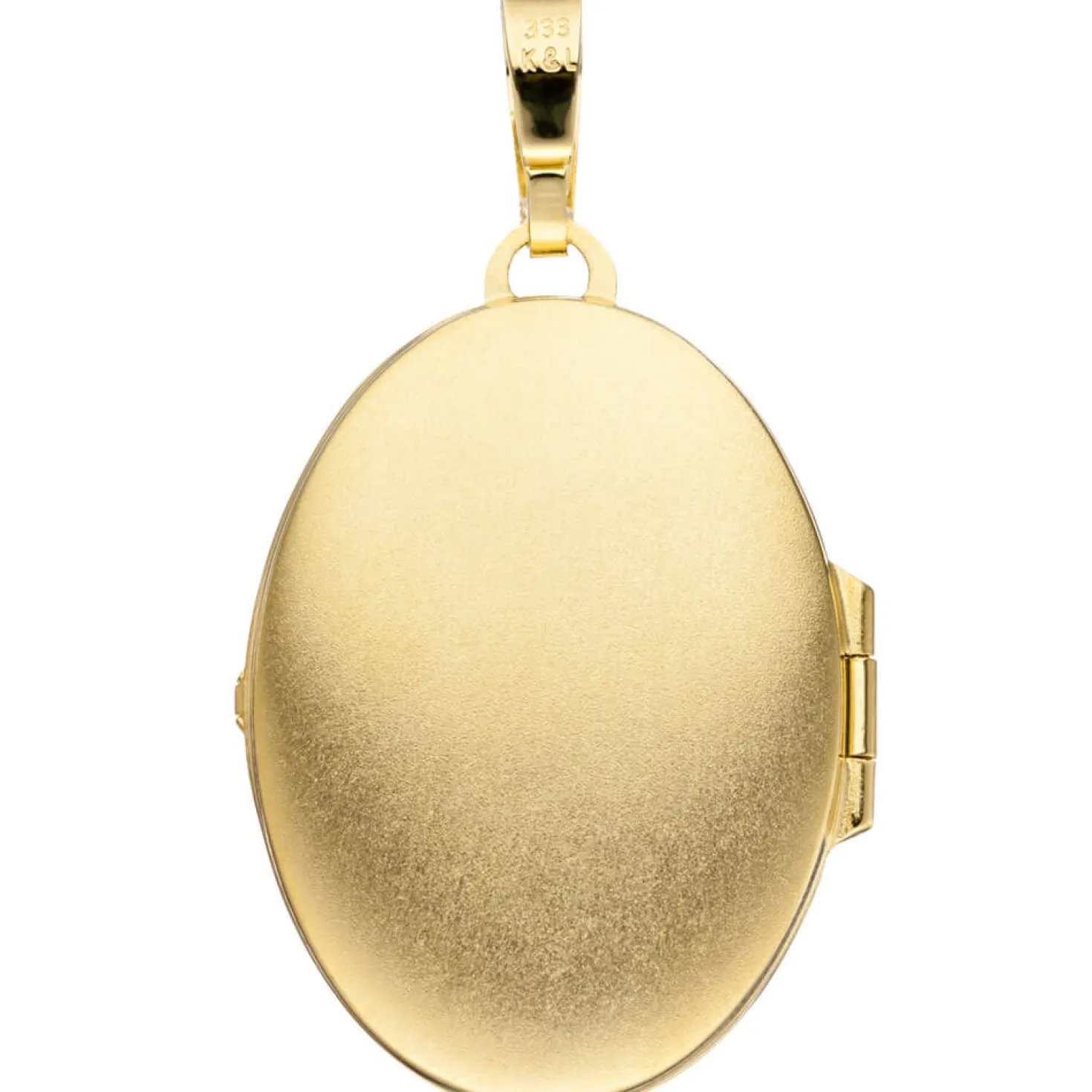 Medaillon Anhänger 24,1x33,8mm zum Öffnen 333 Gelbgold Oberfläche eingraviert