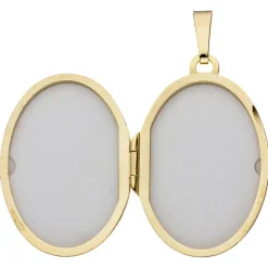 Medaillon Anhänger 21,5x30,8mm zum Öffnen 333 Gold Gelbgold rhodiniert