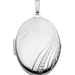 Medaillon Anhänger 27,8x39,8mm zum Öffnen 925 Silber Sterlingsilber oval Unisex