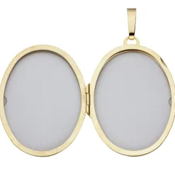 Medaillon Anhänger zum Öffnen, mit Muster, 333 Gold Gelbgold, Damen