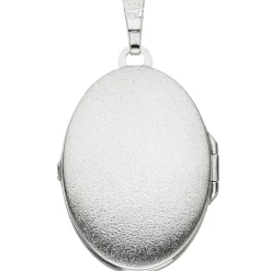 Medaillon Anhänger zum Öffnen 925 Silber asiatische Muster schwarz