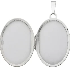 Medaillon Anhänger zum Öffnen 925 Silber asiatische Muster schwarz