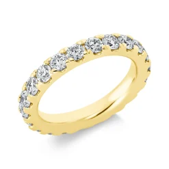 Memoire Ring aus 585 Gold Gelbgold 20 Brillanten 2,29ct TW-SI B:3,5mm