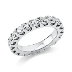 Memoire Ring aus 950 Platin 19 Brillanten 2,76ct TW-SI B:3,7mm
