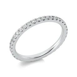 Memoire Ring aus 950 Platin 35 Brillanten 0,56ct TW-SI B:2mm