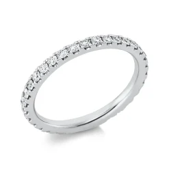 Memoire Ring aus 950 Platin 31 Brillanten 0,64ct TW-SI B:2,1mm