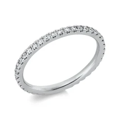 Memoire Ring aus 950 Platin 36 Brillanten 0,45ct TW-SI B:1,9mm