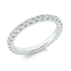 Memoire Ring aus 950 Platin 29 Brillanten 1ct TW-SI B:2,6mm