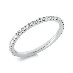 Memoire Ring schmal aus 950 Platin 40 Brillanten 0,37ct TW-SI B:1,7mm