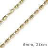 6mm Ankerkette Armband Armkette Schiffsanker 585 Gold Gelbgold 21cm Armschmuck