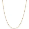 1,3mm Ankerkette diamantiert Collier aus 585 Gold Gelbgold 38cm mit Zwischenöse