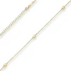 1,2mm Ankerkette diamantiert Collier Fünf Sterne hohl aus 585 Gelbgold 38cm