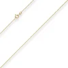 1,2mm Ankerkette diamantiert Collier Halskette aus 333 Gold Gelbgold 34cm