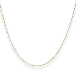 1,2mm Ankerkette diamantiert Collier Halskette aus 375 Gold Gelbgold 38cm