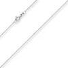 1mm Ankerkette diamantiert Collier Halskette aus 333 Gold Weißgold 36cm
