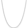 1,9mm Ankerkette diamantiert Collier Halskette aus 925 Silber rhodiniert 45cm