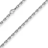 4,5mm Ankerkette diamantiert Collier Halskette aus 925 Silber rhodiniert 50cm