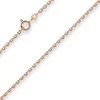 1,9mm Ankerkette diamantiert Kette Collier Halskette aus 585 Gold Rotgold 45cm