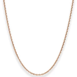 1,9mm Ankerkette diamantiert Kette Collier Halskette aus 585 Gold Rotgold 45cm