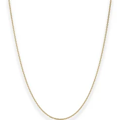 1,3mm Ankerkette diamantiert Kette Collier Halskette aus 750 Gold Gelbgold 42cm