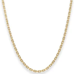 2,5mm Ankerkette diamantiert Kette Collier Halskette aus 333 Gold Gelbgold 55cm