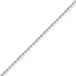 1,3mm Ankerkette diamantiert Kette Collier Halskette aus 750 Gold Weißgold 42cm