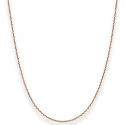 1,7mm Ankerkette diamantiert Kette Collier Halskette aus 585 Gold Rotgold 40cm