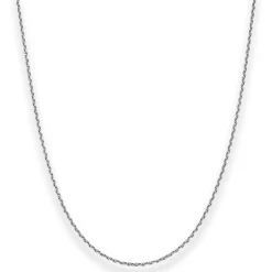 1,7mm Ankerkette diamantiert Kette Collier Halskette aus 333 Gold Weißgold 45cm