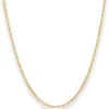 2mm Ankerkette diamantiert Kette Collier Halskette aus 585 Gold Gelbgold 50cm