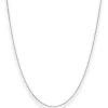 1,3mm Ankerkette diamantiert Kette Collier Halskette aus 333 Gold Weißgold 38cm