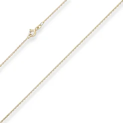 1,3mm Ankerkette diamantiert Kette Collier Halskette aus 585 Gold Gelbgold 42cm