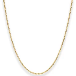 1,9mm Ankerkette diamantiert Kette Collier Halskette aus 585 Gold Gelbgold 42cm