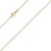 1mm Ankerkette diamantiert Kette Collier Halskette aus 585 Gold Gelbgold 60cm