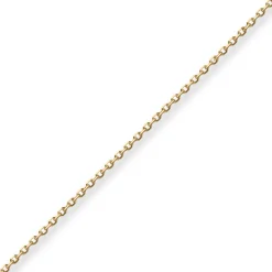 1,3mm Ankerkette diamantiert Kette Collier Halskette aus 585 Gold Gelbgold 42cm
