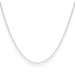 1,2mm Ankerkette diamantiert Kette Collier Halskette aus 333 Gold Weißgold 45cm