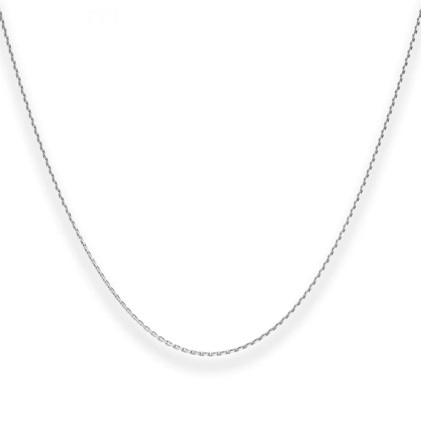 1,2mm Ankerkette diamantiert Kette Collier Halskette aus 333 Gold Weißgold 45cm