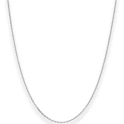 1,3mm Ankerkette diamantiert Kette Collier Halskette aus 333 Gold Weißgold 36cm