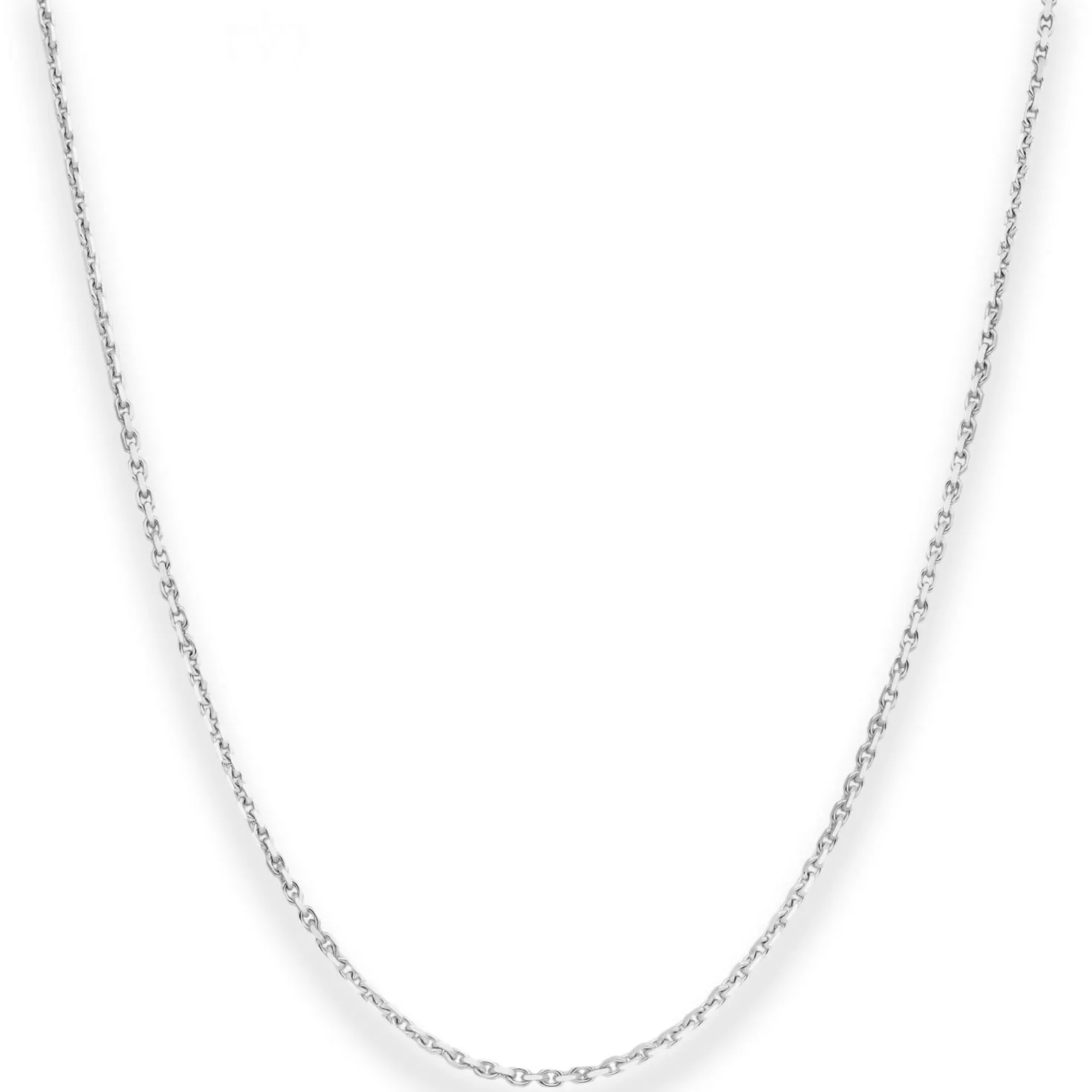 1,3mm Ankerkette diamantiert Silberkette Collier Halskette aus 925 Silber 60cm