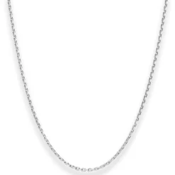 1,9mm Ankerkette diamantiert Silberkette Collier Halskette aus 925 Silber 60cm