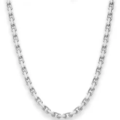 4,5mm Ankerkette diamantiert Silberkette Collier Halskette aus 925 Silber 45cm