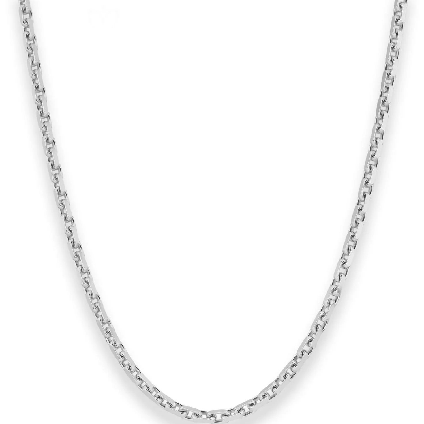 3mm Ankerkette diamantiert Silberkette Collier Halskette aus 925 Silber 45cm