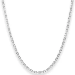 2,5mm Ankerkette diamantiert Silberkette Collier Halskette aus 925 Silber 60cm