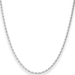 1,7mm Ankerkette diamantiert Silberkette Collier Halskette aus 925 Silber 50cm
