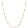 1,2mm Ankerkette flach Goldkette Collier Halskette aus 333 Gold Gelbgold 45cm
