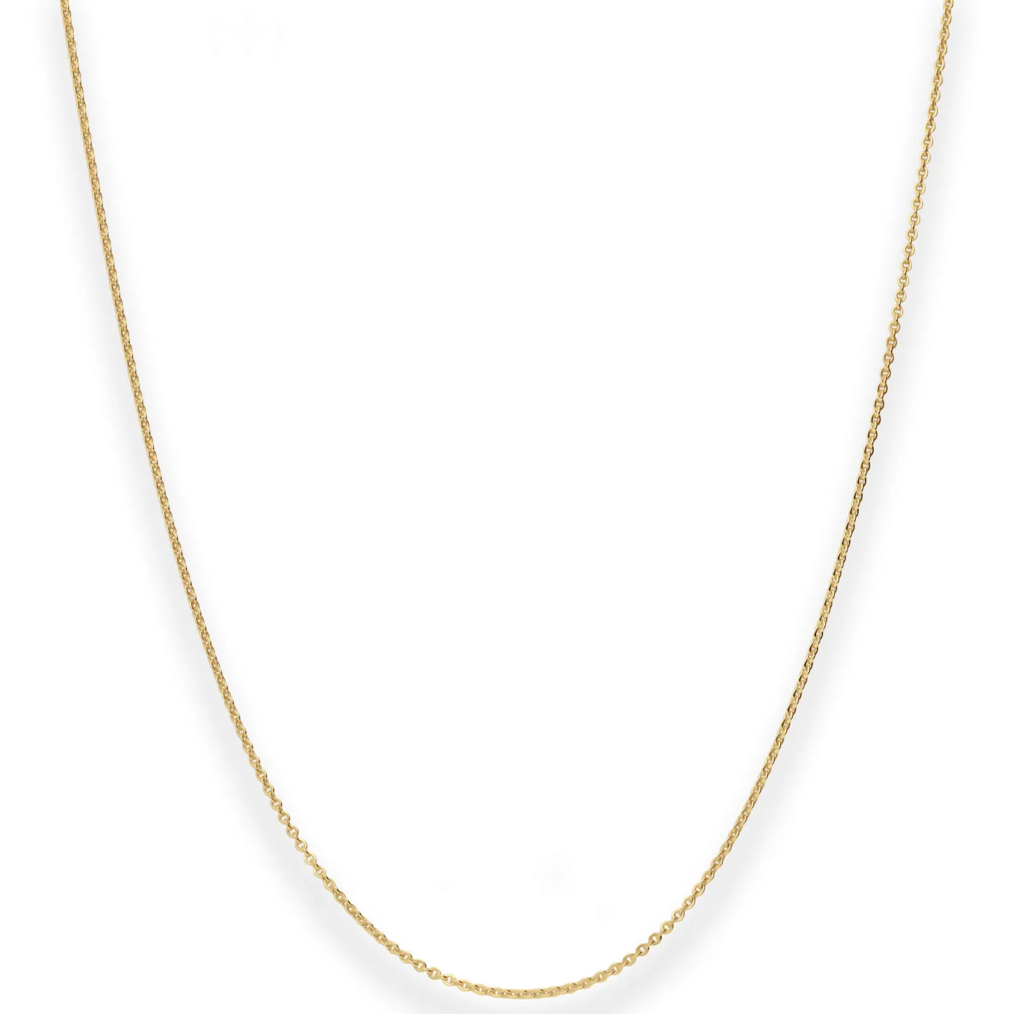 1,2mm Ankerkette flach Goldkette Collier Halskette aus 333 Gold Gelbgold 45cm