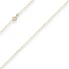1,3mm Ankerkette flach Goldkette Collier Halskette aus 333 Gold Gelbgold 40cm